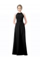 Sleeveless Black A-Line Halter Neck Formal Dress / Bridesmaid Dress Lincoln