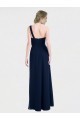 Sleeveless Dark Navy Low Back A-Line One Shoulder Bridesmaid Dress / Formal Dress Lincoln