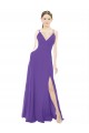 Sleeveless Purple A-Line Spaghetti Straps Bridesmaid Dress Lincoln
