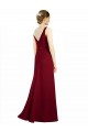Sleeveless Burgundy A-Line V-Neck Bridesmaid Dress / Evening Dress Lincoln