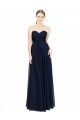 Sleeveless Dark Navy Low Back A-Line Sweetheart Bridesmaid Dress / Evening Dress Lincoln