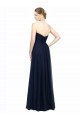 Sleeveless Dark Navy Low Back A-Line Sweetheart Bridesmaid Dress / Evening Dress Lincoln