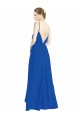 Sleeveless Royal Blue Open Back A-Line Spaghetti Straps Bridesmaid Dress Lincoln