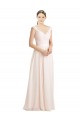 Sleeveless Cream Pink Open Back A-Line Sweetheart Bridesmaid Dress Lincoln