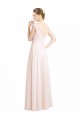 Sleeveless Cream Pink Open Back A-Line Sweetheart Bridesmaid Dress Lincoln
