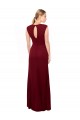 Sleeveless Burgundy Keyhole Back Mermaid V-Neck Prom Dress / Bridesmaid Dress Lincoln