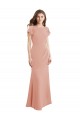 Sleeveless Bliss Pink Low Back Mermaid Boat Neck Prom Dress / Bridesmaid Dress Lincoln