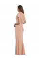 Sleeveless Bliss Pink Low Back Mermaid Boat Neck Prom Dress / Bridesmaid Dress Lincoln