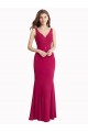 Sleeveless Red V-Back Mermaid V-Neck Prom Dress / Bridesmaid Dress Lincoln