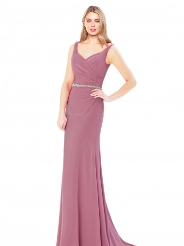 Sleeveless Low Back Sheath Sweetheart Prom Dress / Bridesmaid Dress Lincoln