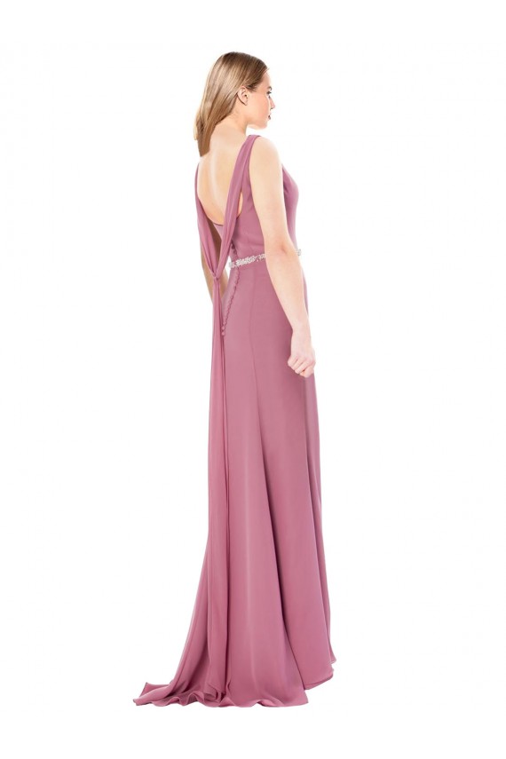 Sleeveless Low Back Sheath Sweetheart Prom Dress / Bridesmaid Dress Lincoln