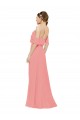 Sleeveless Watermelon A-Line Off the Shoulder Bridesmaid Dress Lincoln