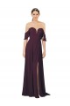 Cold Shoulder Grape Sheath Sweetheart Formal Dress / Bridesmaid Dress Lincoln