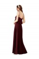 Sleeveless Burgundy Gold A-Line Spaghetti Straps Bridesmaid Gowns Lincoln