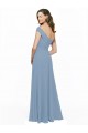 Sleeveless Dusty Blue A-Line Off the Shoulder Bridesmaid Dress / Evening Gowns Lincoln