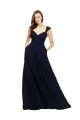 Sleeveless Dark Navy A-Line Sweetheart Bridesmaid Gowns Lincoln