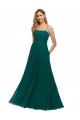 Sleeveless Hunter Low Back A-Line Spaghetti Straps Bridesmaid Dress Lincoln