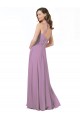 Sleeveless Dark Lavender A-Line Spaghetti Straps Bridesmaid Dress Lincoln