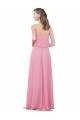 Sleeveless Skin Pink A-Line Spaghetti Straps Bridesmaid Dress Lincoln