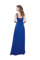 Sleeveless Royal Blue A-Line Square Neck Bridesmaid Dress Lincoln