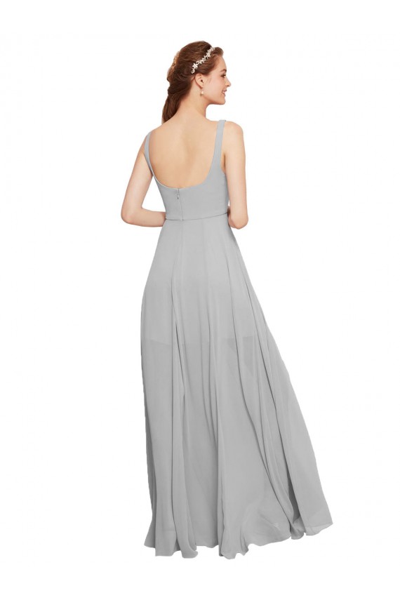 Sleeveless Dark Navy A-Line Spaghetti Straps Bridesmaid Dress / Evening Dress Lincoln