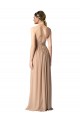 Sleeveless Red Open Back A-Line Halter Neck Bridesmaid Dress / Formal Dress Lincoln
