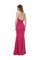 Sleeveless Ruby Criss Cross Open Back A-Line Halter Neck Bridesmaid Dress Lincoln