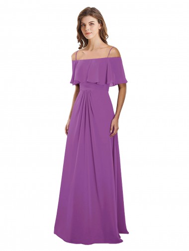 Flutter Sleeves Dahlia A-Line Off the Shoulder Bridesmaid Dress Lincoln