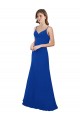 Sleeveless Royal Blue Low Back A-Line Sweetheart Evening Dress / Bridesmaid Dress Lincoln