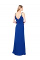 Sleeveless Royal Blue Low Back A-Line Sweetheart Evening Dress / Bridesmaid Dress Lincoln