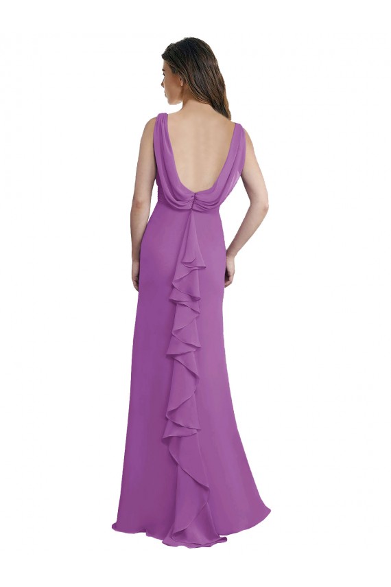 Sleeveless Dahlia Low Back A-Line V-Neck Bridesmaid Dress Lincoln