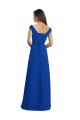 Sleeveless Royal Blue A-Line V-Neck Bridesmaid Dress / Evening Dress Lincoln