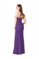 Sleeveless Plum Purple Low Back A-Line Sweetheart Bridesmaid Dress Lincoln