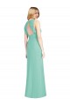Sleeveless Jade Open Back Mermaid Jewel Neck Bridesmaid Dress Lincoln