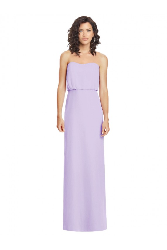 Sleeveless Lilac Low Back A-Line Sweetheart Formal Dress / Bridesmaid Dress Lincoln