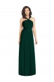 Sleeveless Ever Green A-Line Halter Neck Bridesmaid Dress Lincoln