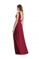 Sleeveless Sea Glass Tie Back A-Line V-Neck Bridesmaid Dress Lincoln