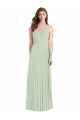 Cold Shoulder Sage Trumpet Spaghetti Straps Semi Formal Evening Dress / Bridesmaid Dress Lincoln