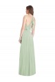 Cold Shoulder Sage Trumpet Spaghetti Straps Semi Formal Evening Dress / Bridesmaid Dress Lincoln