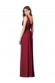 Sleeveless Royal Blue V-Back A-Line V-Neck Semi Formal Evening Dress / Bridesmaid Dress Lincoln