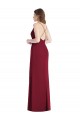 Sleeveless Hunter Criss Cross Back Mermaid Spaghetti Straps Bridesmaid Dress Lincoln