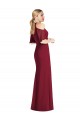 Cold Shoulder Sage Mermaid Halter Neck Semi Formal Evening Dress / Bridesmaid Dress Lincoln