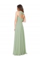 Sleeveless Smoke Green Open Back A-Line Sweetheart Formal Dress / Bridesmaid Dress Lincoln