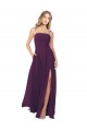 Sleeveless Grape Keyhole Back A-Line Spaghetti Straps Bridesmaid Dress Lincoln