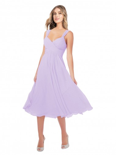 Sleeveless Lilac A-Line Sweetheart High Low Bridesmaid Dress Lincoln