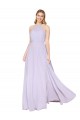 Sleeveless Lilac A-Line Halter Neck Formal Evening Gown / Prom Dress / Bridesmaid Dress Lincoln