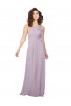 Sleeveless Pink Glow Keyhole Back A-Line Halter Neck Bridesmaid Dress / Evening Dress Lincoln