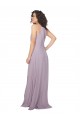 Sleeveless Pink Glow Keyhole Back A-Line Halter Neck Bridesmaid Dress / Evening Dress Lincoln