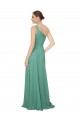 Sleeveless Icelandic Silver A-Line One Shoulder Bridesmaid Dress Lincoln
