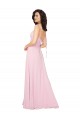 Sleeveless Barely Pink V-Back A-Line V-Neck Bridesmaid Dress Lincoln